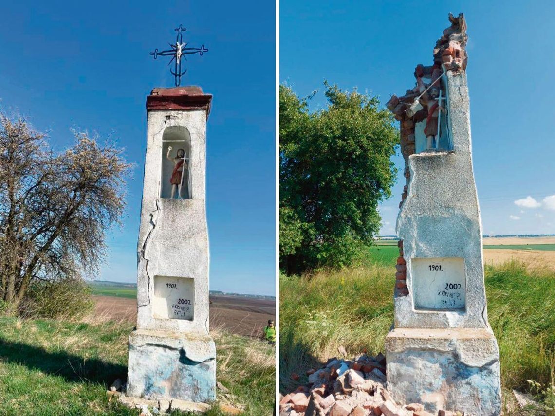 Kapliczka św. Jana w gminie Ulhówek.