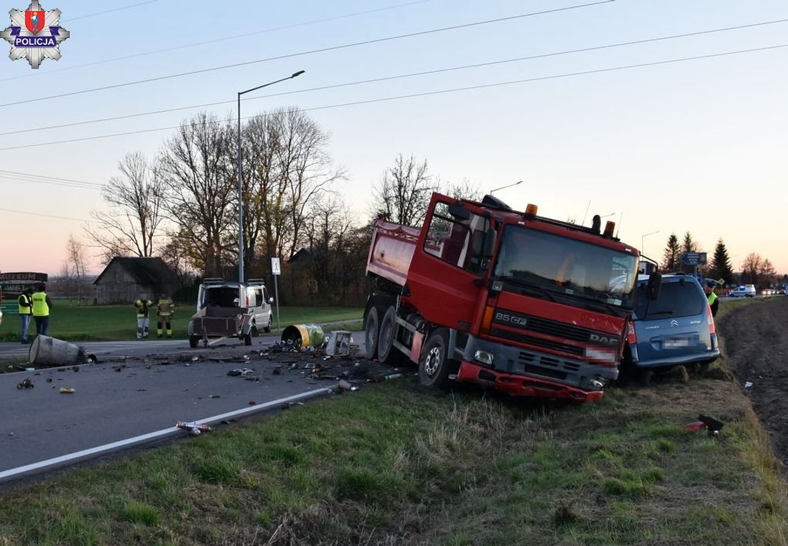 Wypadek w Borowinie Sitanieckiej.