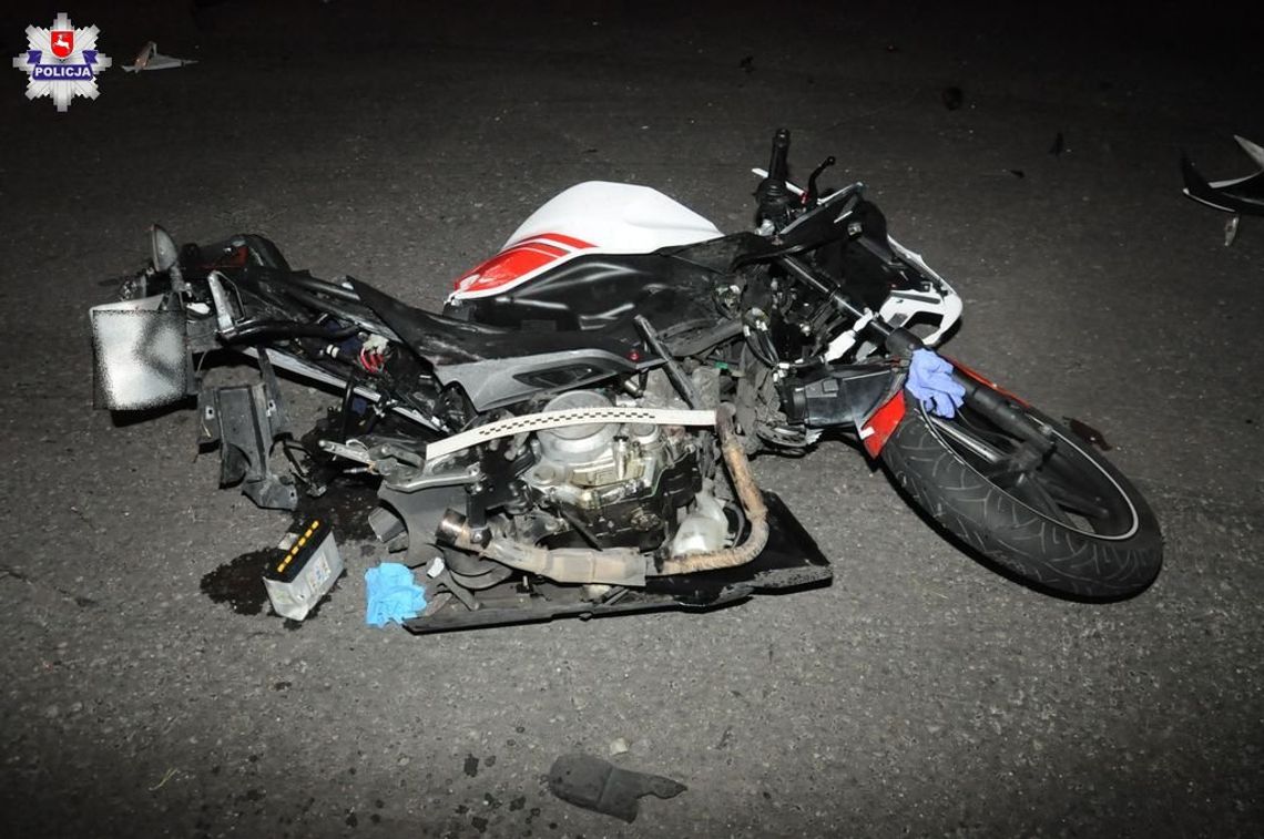 Gm. Zamość: Wypadek w Sitańcu. Ranny 16-letni motocyklista