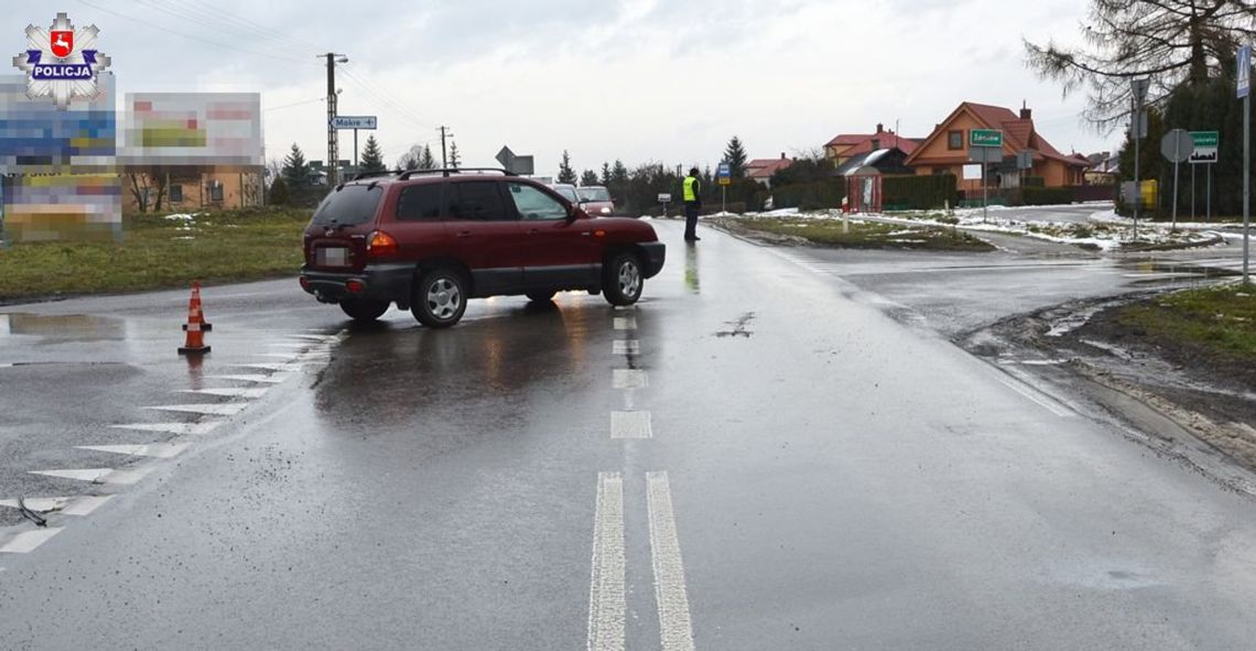 Gm. Zamość: Wypadek w Skokówce. Hyundai wjechał w rowerzystę