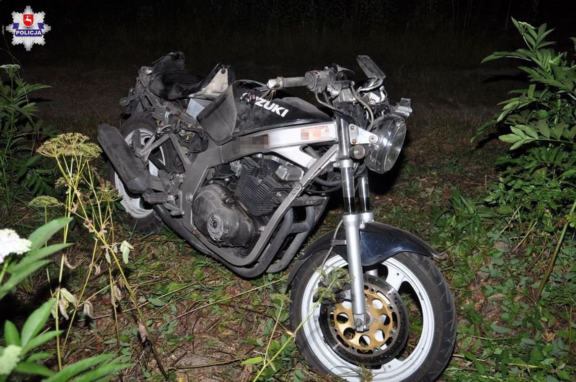 Gm. Zwierzyniec: Wypadek motocyklisty w Sochach. Jechał pijany i bez uprawnień