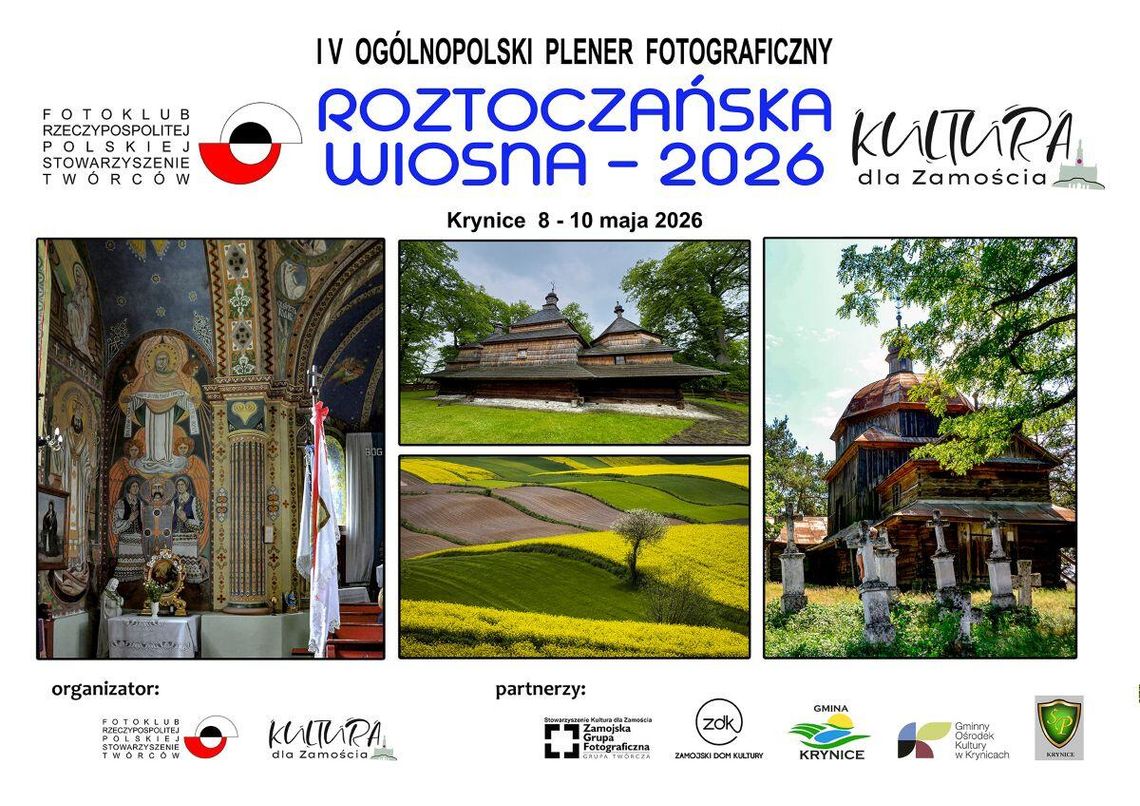 Trwają przygotowania do 4. już Ogólnopolskiego Pleneru Fotograficznego „ROZTOCZAŃSKA WIOSNA 2026”.