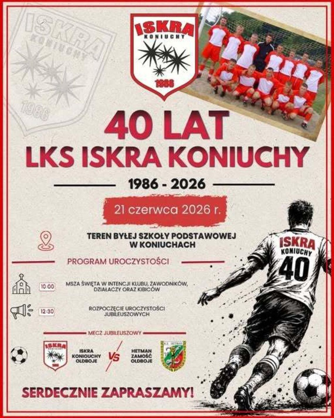 Gmina Miączyn: 40-lecie LKS Iskra Koniuchy. Klubu już nie ma, ale historia żyje Na terenie byłej Szkoły Podstawowej w Koniuchach odbędą się w niedzielę (21 czerwca) uroczystości z okazji jubileuszu 40-lecia powstania Ludowego Klubu Sportowego Iskra Koniuchy.
