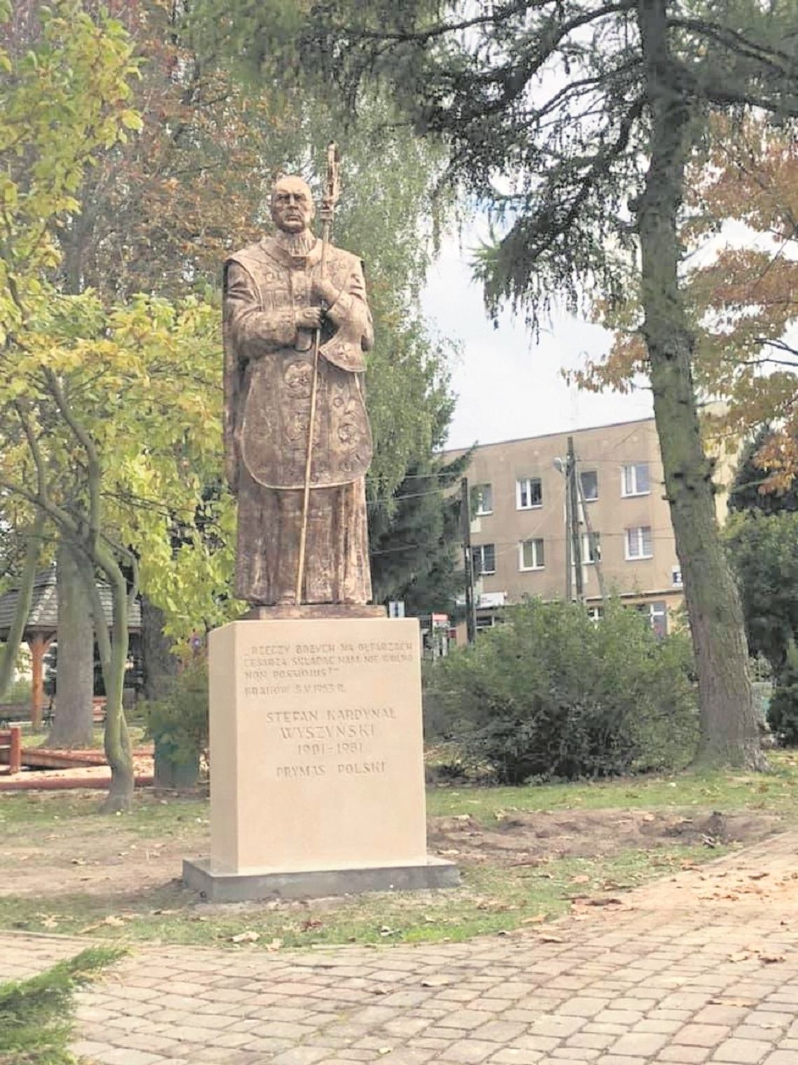 Goraj: Pomnik prymasa Wyszyńskiego odsłonięty