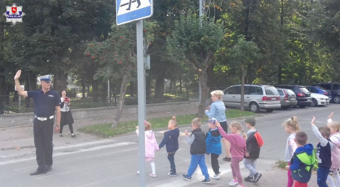 Hrubieszów: Lekcja bezpieczeństwa z policjantem
