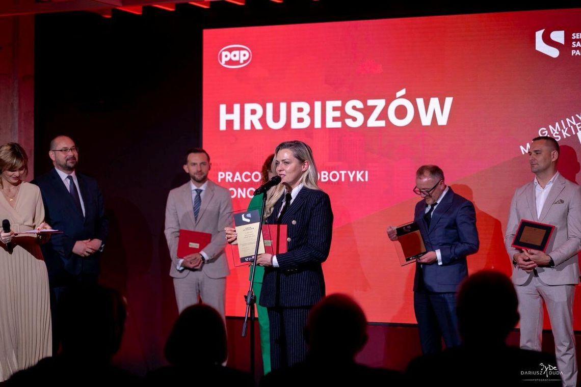 Hrubieszów otrzymał drugą nagrodę i wyróżnienie w konkursie „Innowacyjny Samorząd 2025”, zorganizowanym przez Serwis Samorządowy Polskiej Agencji Prasowej.