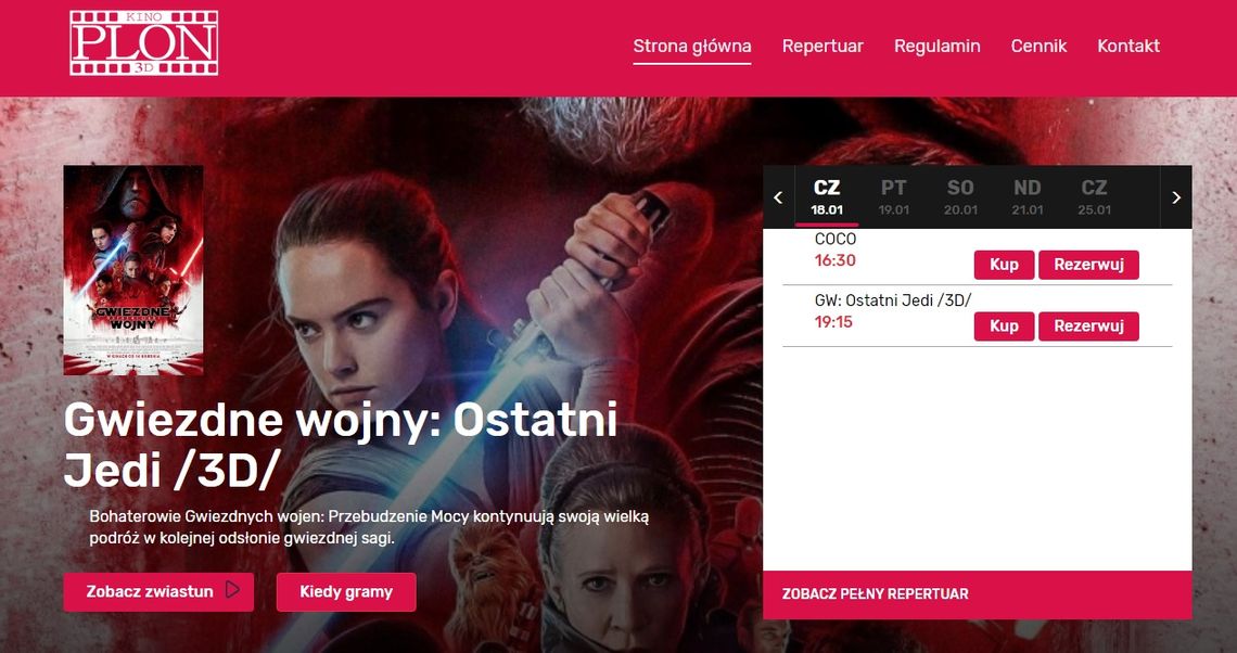 Hrubieszów: Nowa strona i bilety online. Dzięki dotacji dla Kina Plon