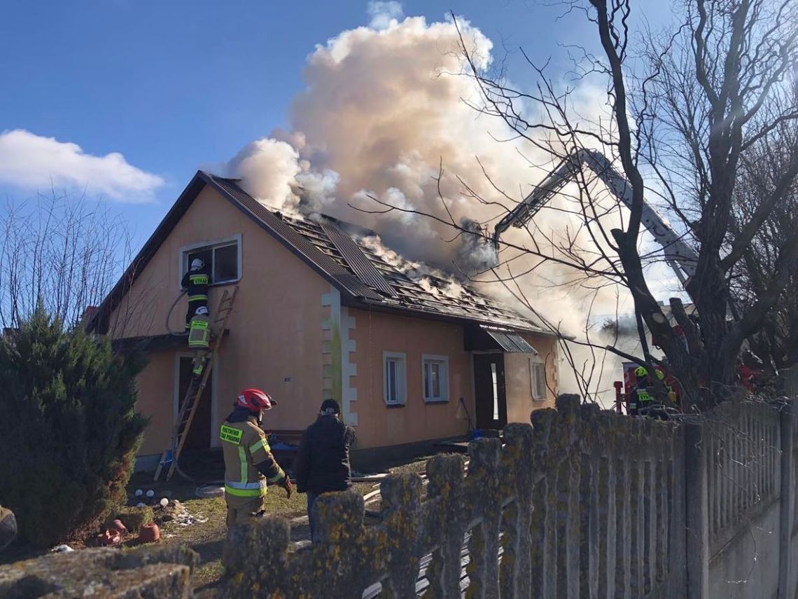 Hrubieszów: Pożar domu jednorodzinnego. Ogień wybuchł w piwnicy