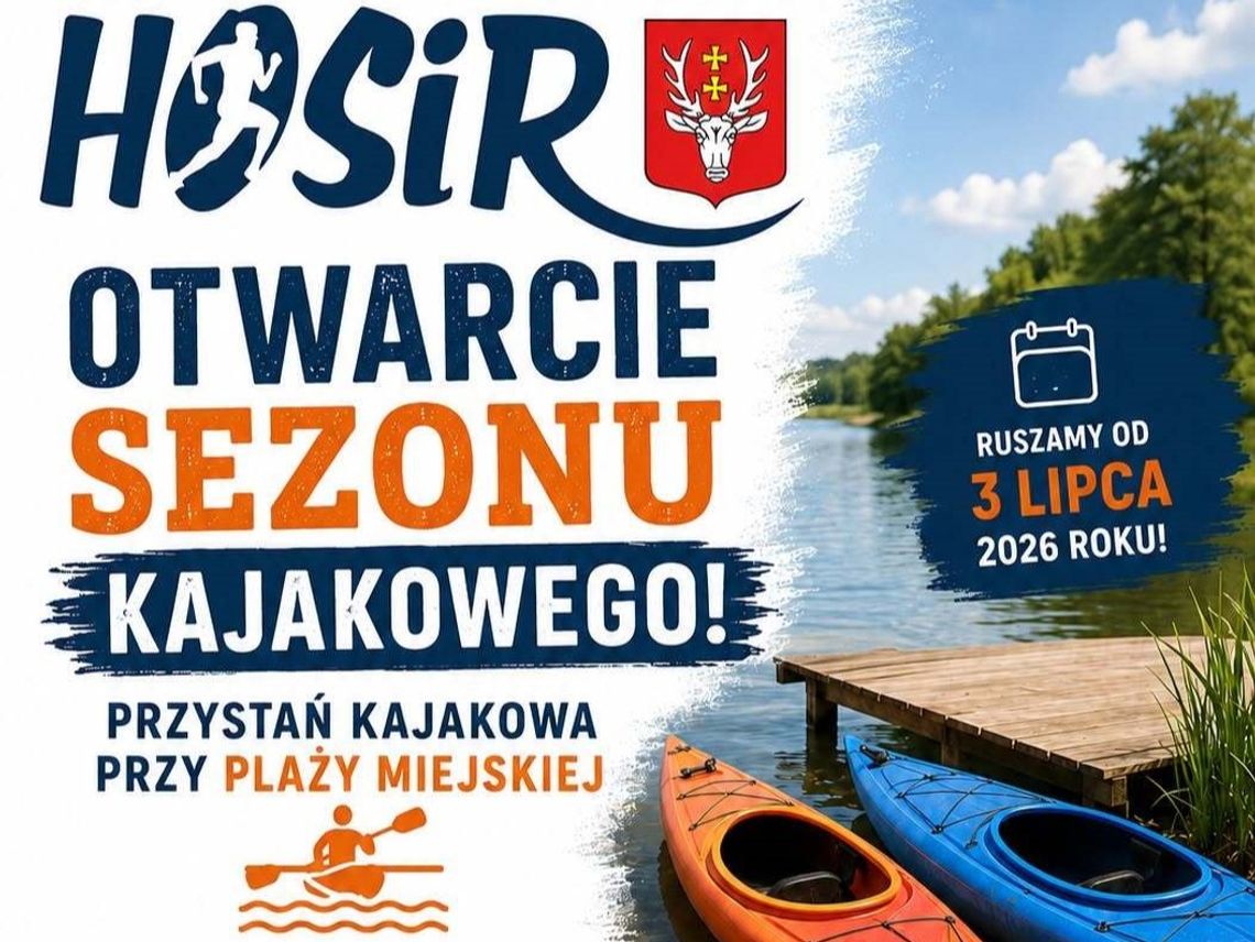 Hrubieszów: Relaks z wiosłem, zupełnie za darmo! Na początku lipca Hrubieszowski Ośrodek Sportu i Rekreacji otwiera sezon kajakowy na tamtejszej Plaży Miejskiej nad Huczwą.