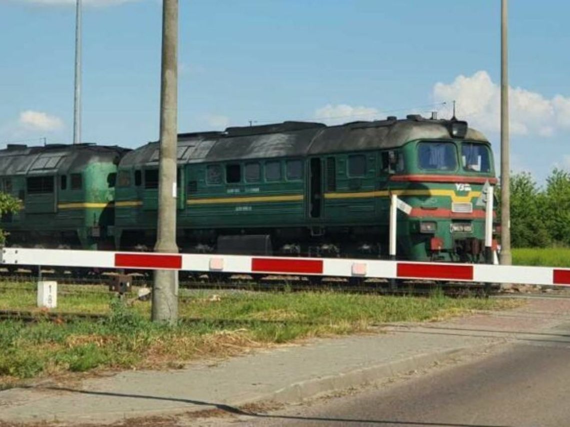Przejazd kolejowy przy ul. Nowej w Hrubieszowie.