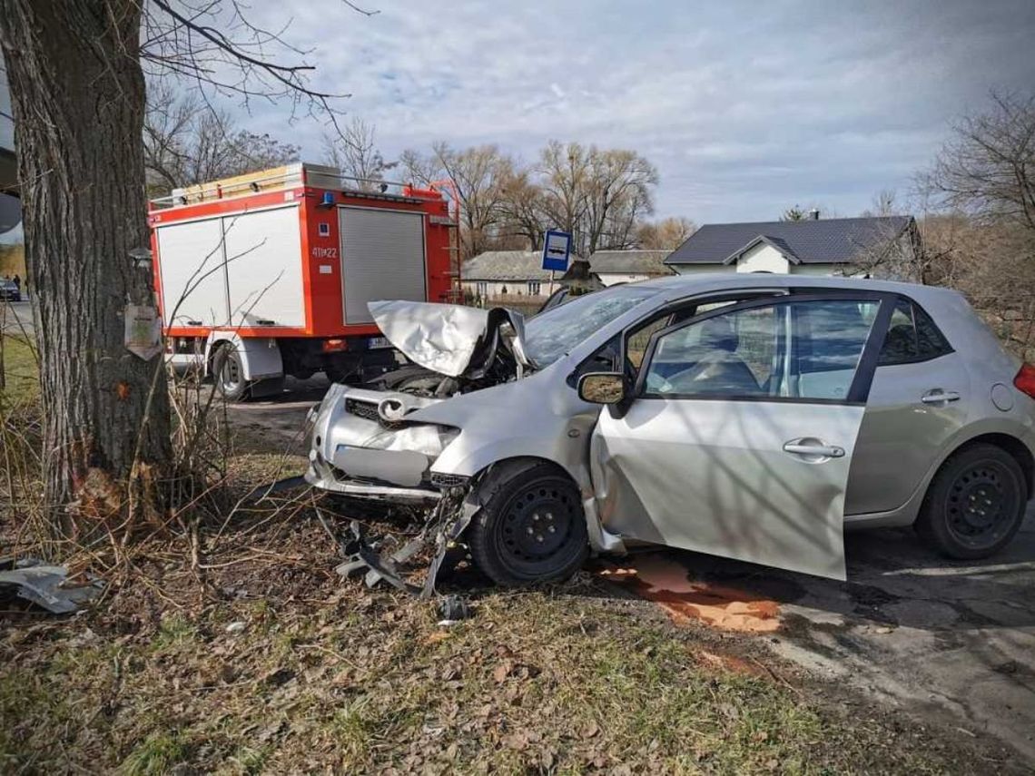 Auto uderzyło w przydrożne drzewo. W wypadku zginął 37-letni mieszkaniec Hrubieszowa.