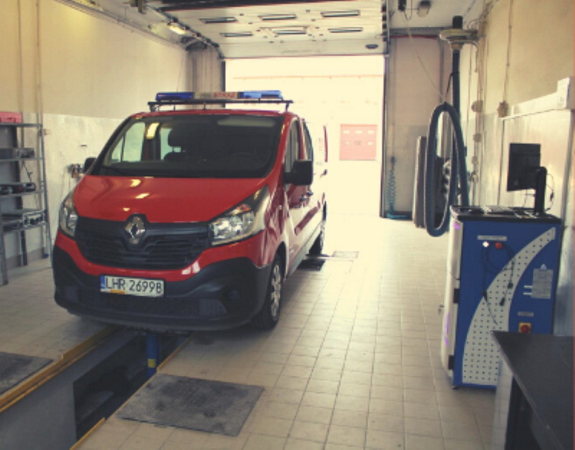 Stacja diagnostyczna w straży w Hrubieszowie jest znowu czynna.