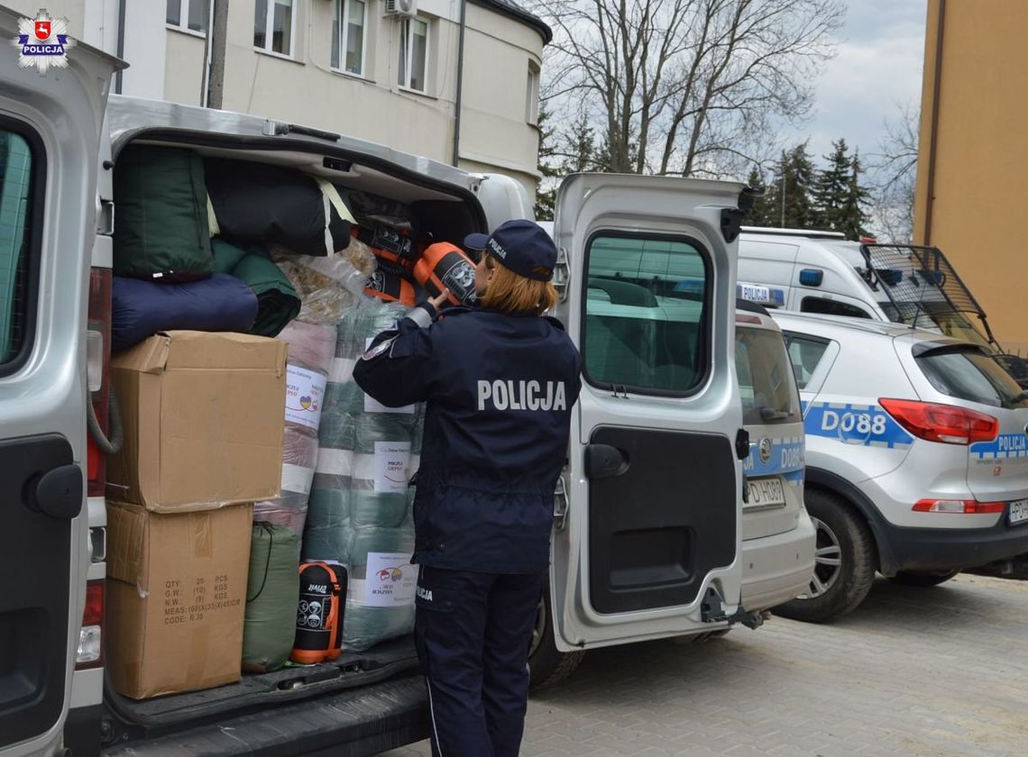 Hrubieszów: Z pomocą rzeczową dla policjantów we Lwowie