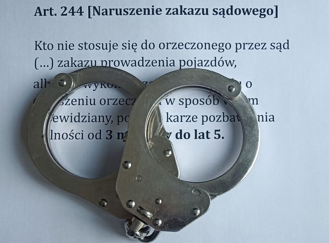 Hrubieszów: Złamał 2 sądowe zakazy prowadzenia pojazdów. Był kompletnie pijany!