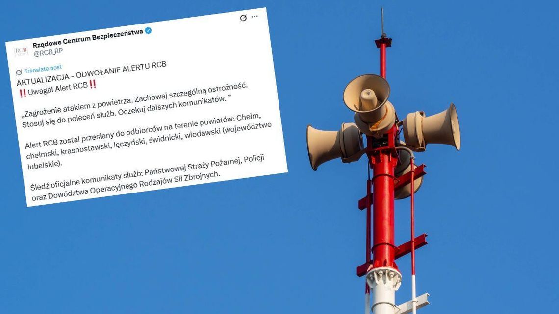 Jak rozpoznać syreny alarmowe? Zawyły naprawdę pierwszy raz od lat Mieszkańcy kilku wschodnich powiatów usłyszeli prawdziwe ostrzeżenia przed niebezpieczeństwem.