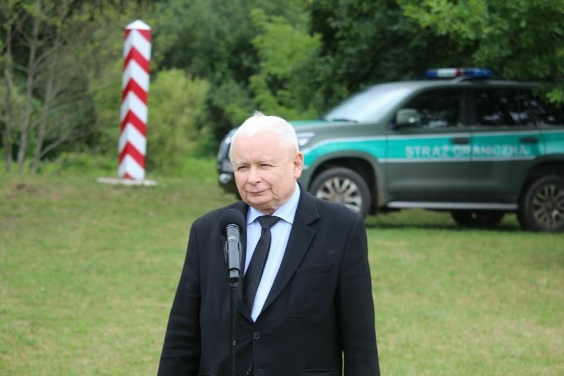 Jarosław Kaczyński mówił o bezpieczeństwie na granicy