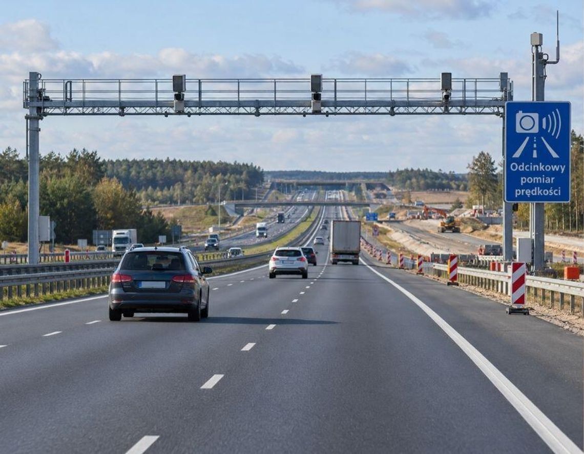 Kierowcy będą pod kontrolą przez 48 km. Takiego OPP jeszcze w Polsce nie było Pomiary mają być związane z przebudową A2. W czasie robót na części trasy przewidywane jest ograniczenie prędkości do 70 km/h.