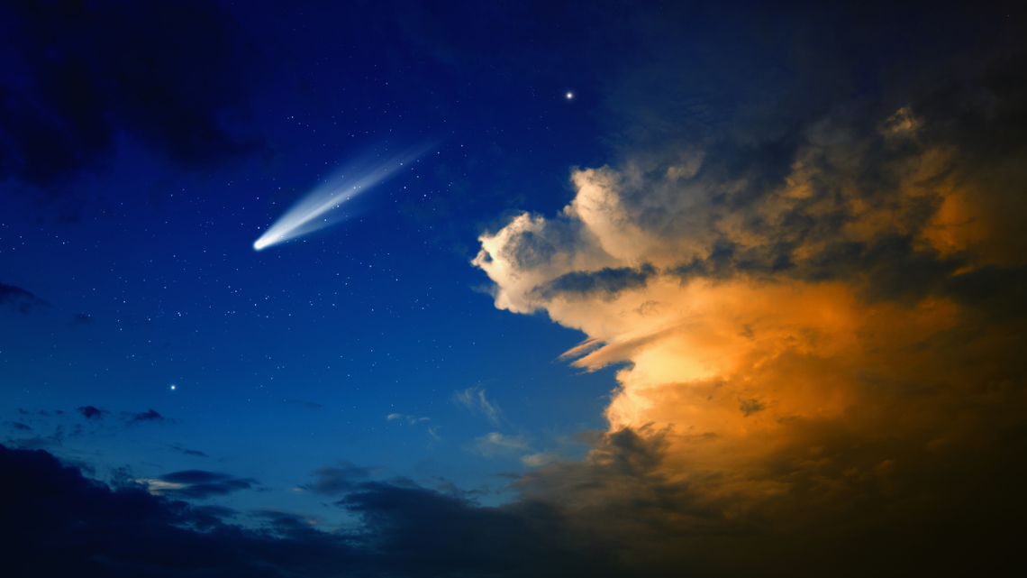 Od października 2025 r. możemy obserwować na niebie kometę Lemmon.