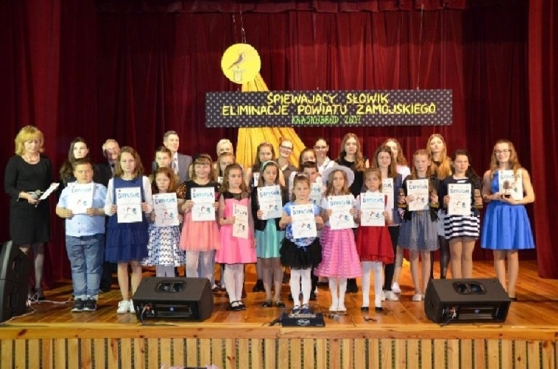 Krasnobród: Konkurs Piosenki Dziecięcej i Młodzieżowej „Śpiewający Słowik”. Kto był najlepszy?
