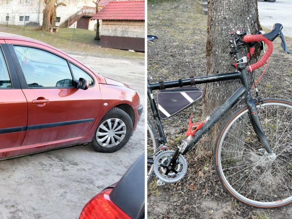 W Krasnobrodzie kierująca samochodem wjeżdżając na parking, potrąciła rowerzystę.