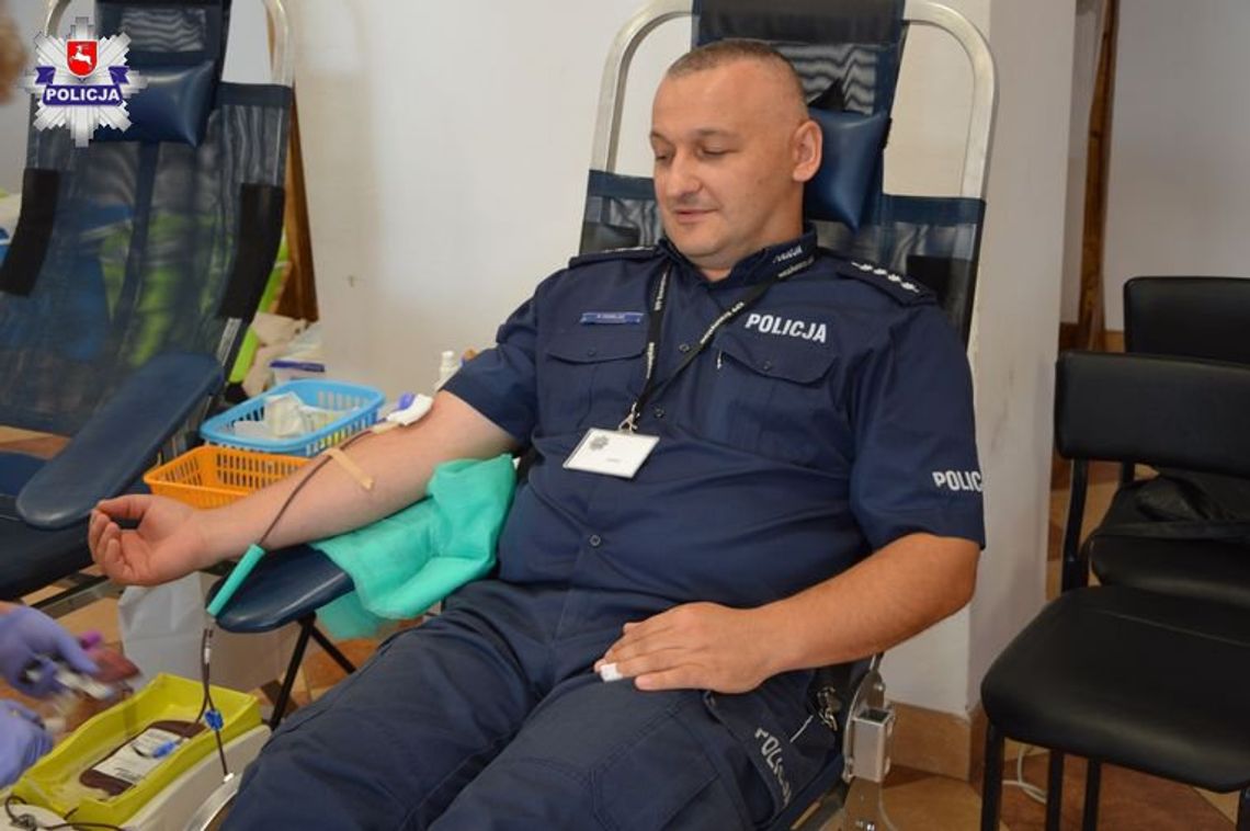 Krasnystaw: oddali krew dla policjanta