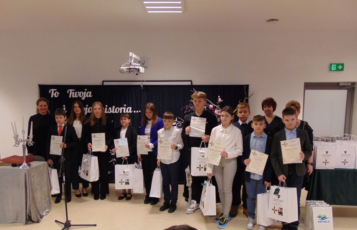 Laureaci IX Powiatowego Konkursu Interdyscyplinarnego ,,To Twoja i moja historia…".