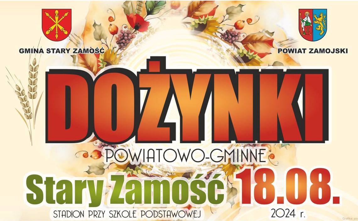 Pod patronatem „Kroniki Tygodnia” odbędą się 18 sierpnia Dożynki Powiatowo-Gminne w Starym Zamościu. W programie wydarzenia m.in. koncert Zenka Martyniuka.