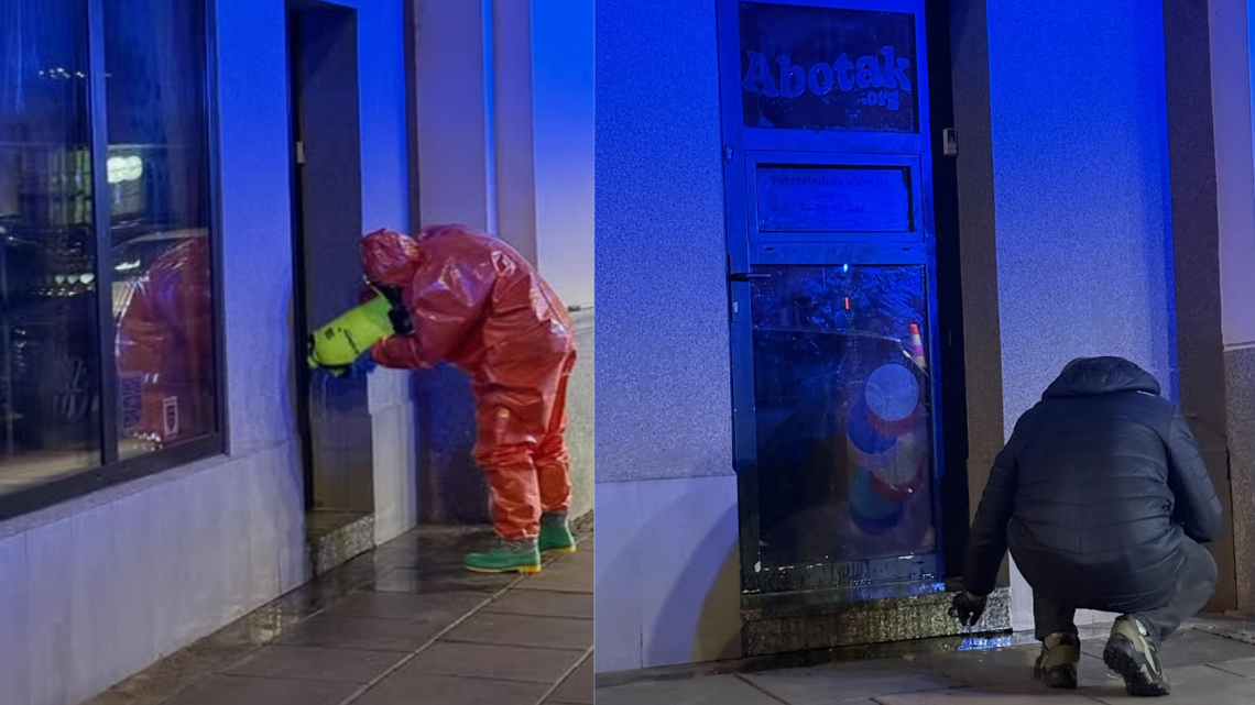 Przychodnia aborcyjna w Warszawie zaatakowana.