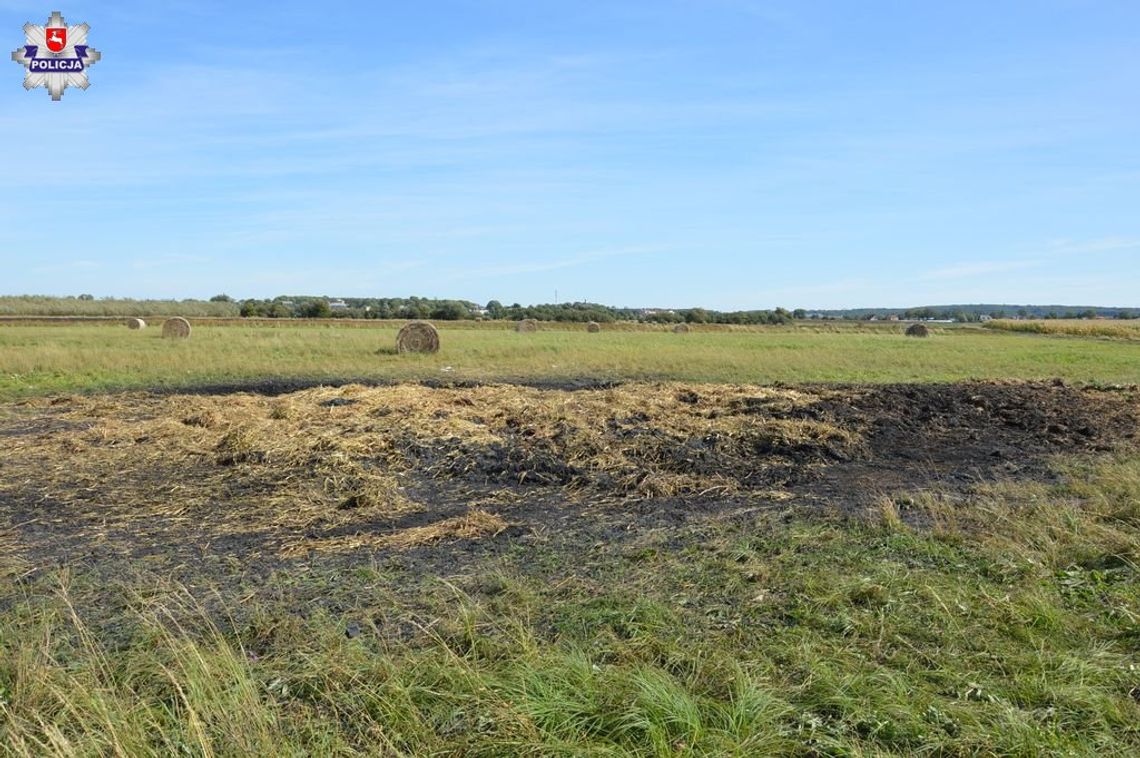 Łabunie: Podpalił sąsiadowi słomę na polu. Z dymem poszło 1000 zł 