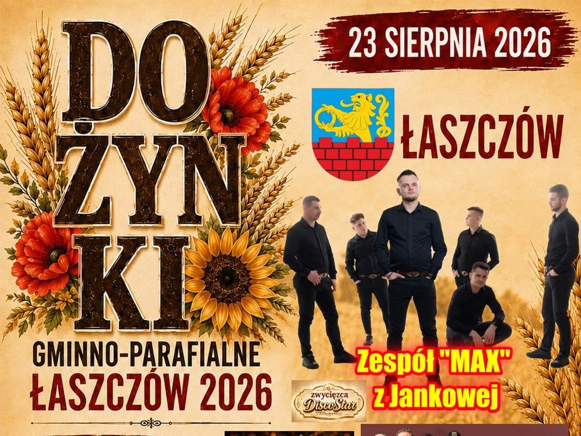 Dożynki Gminno-Parafialne Łaszczów 2026