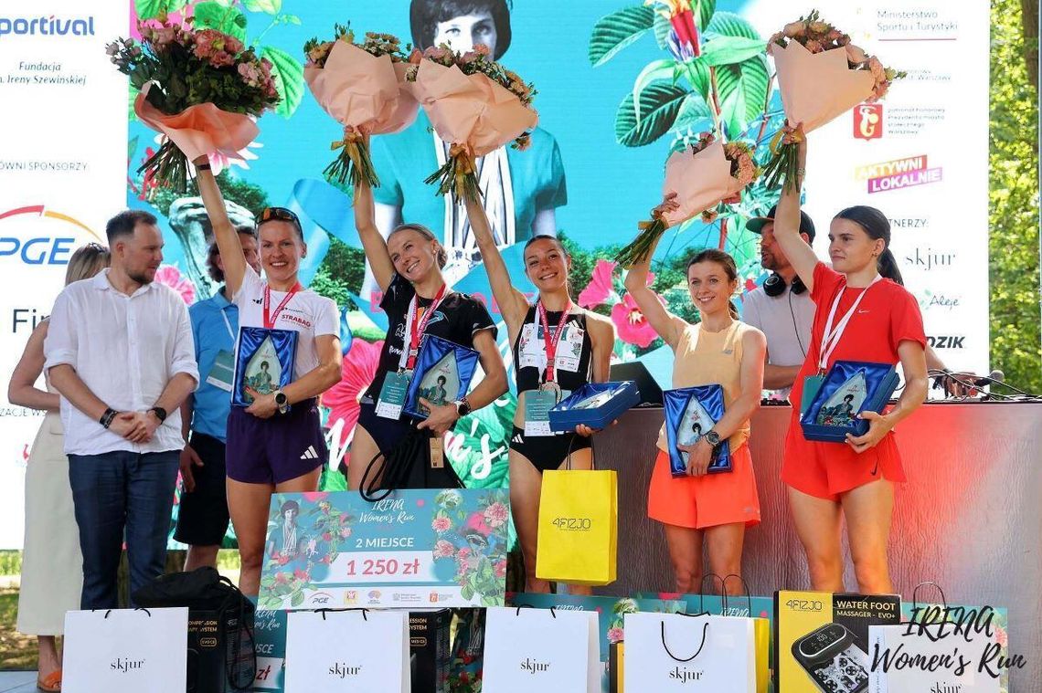 Lekkoatletyka: Angelika Olobry czwarta w MP na 5 km. Tak blisko podium po przerwie W mistrzostwach Polski kobiet w biegu na 5 km Angelika Olobry (druga od prawej) zajęła czwarte miejsce. Fot. Irena Women's Run Bieg Kobiet (Facebook)