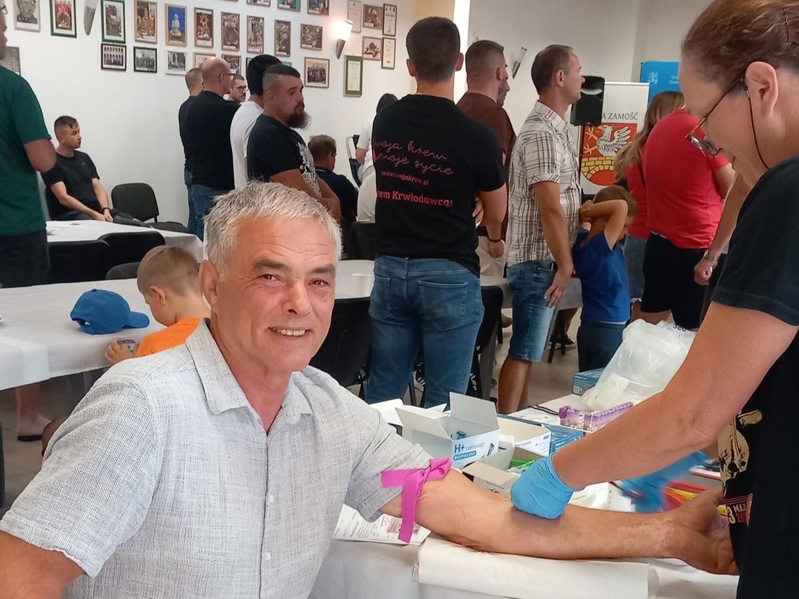 Akcja honorowego krwiodawstwa „Letnia Transfuzja Pomocy” w Świetlicy Wiejskiej w Mokrem zakończyła się sukcesem.