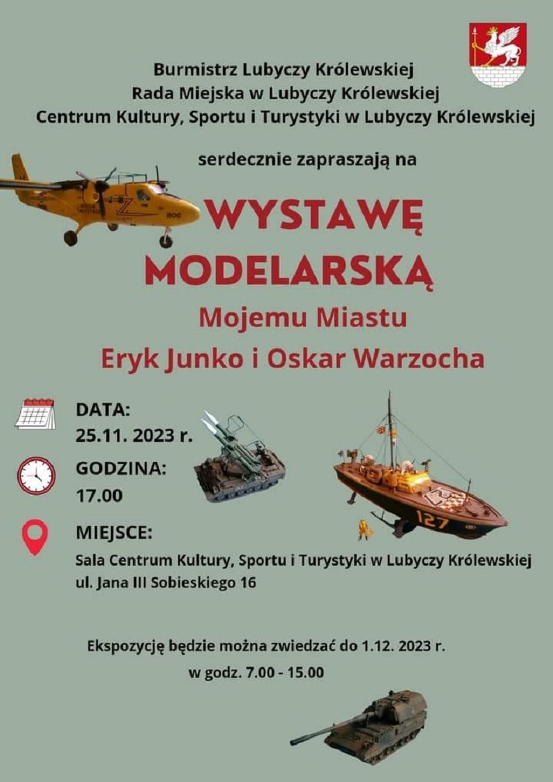 Lubycza Król.: W sobotę wystawa „Mojemu Miastu – Eryk Junko i Oskar Warzocha”