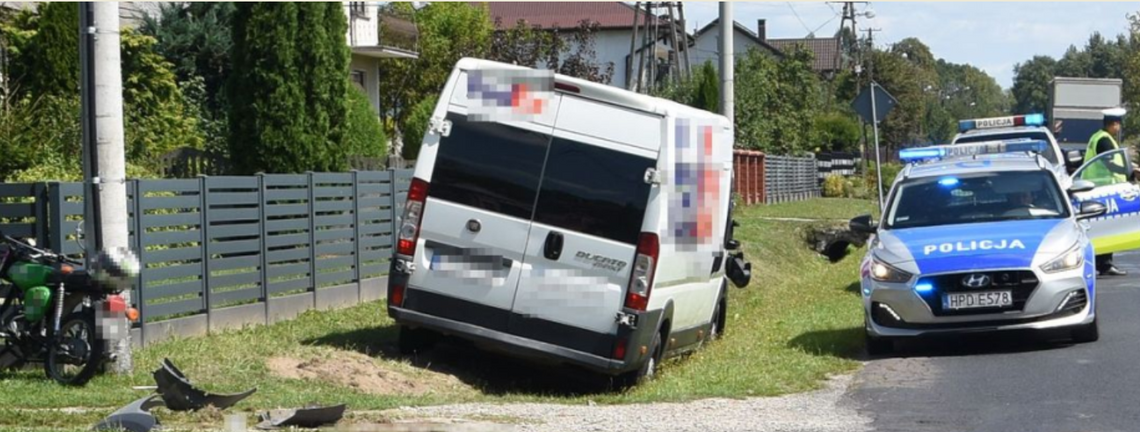 Luchów Górny: Zderzył się z busem