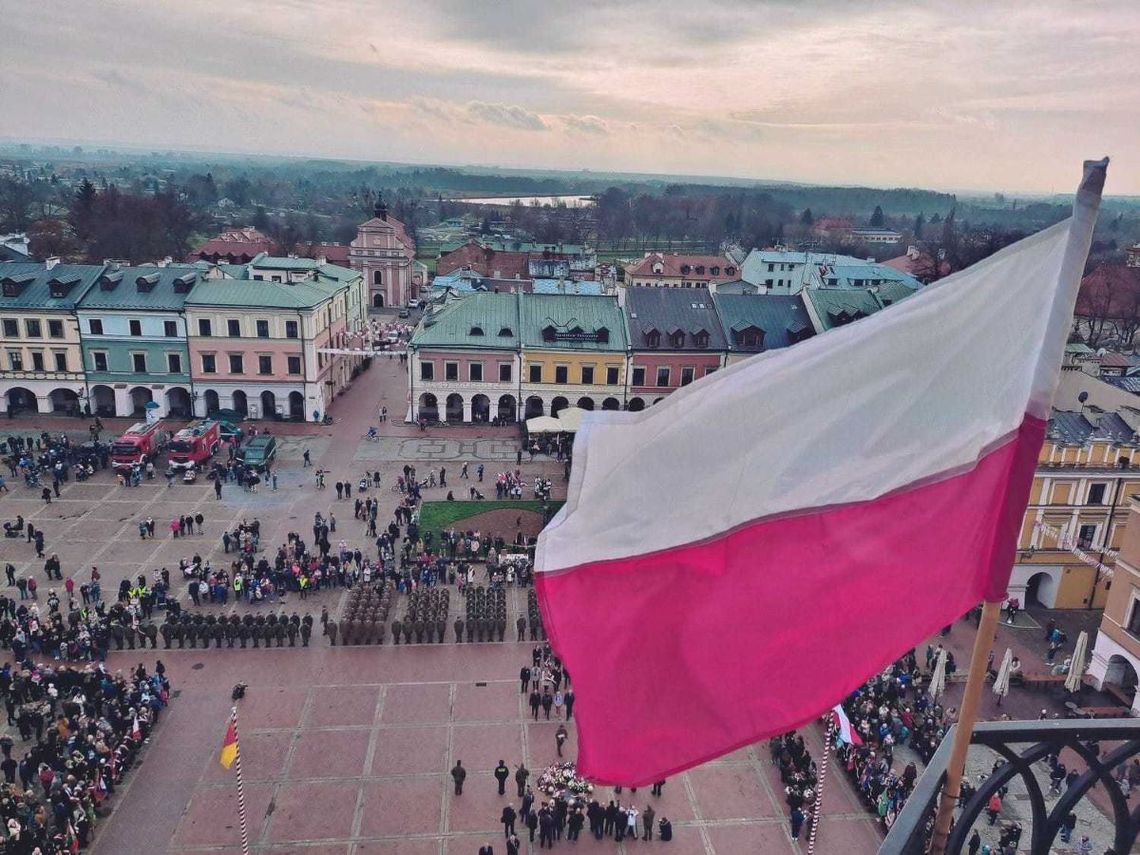 O godz. 13.15 11 listopada na Rynku Wielkim w Zamościu rozpoczną się uroczystości patriotyczne.