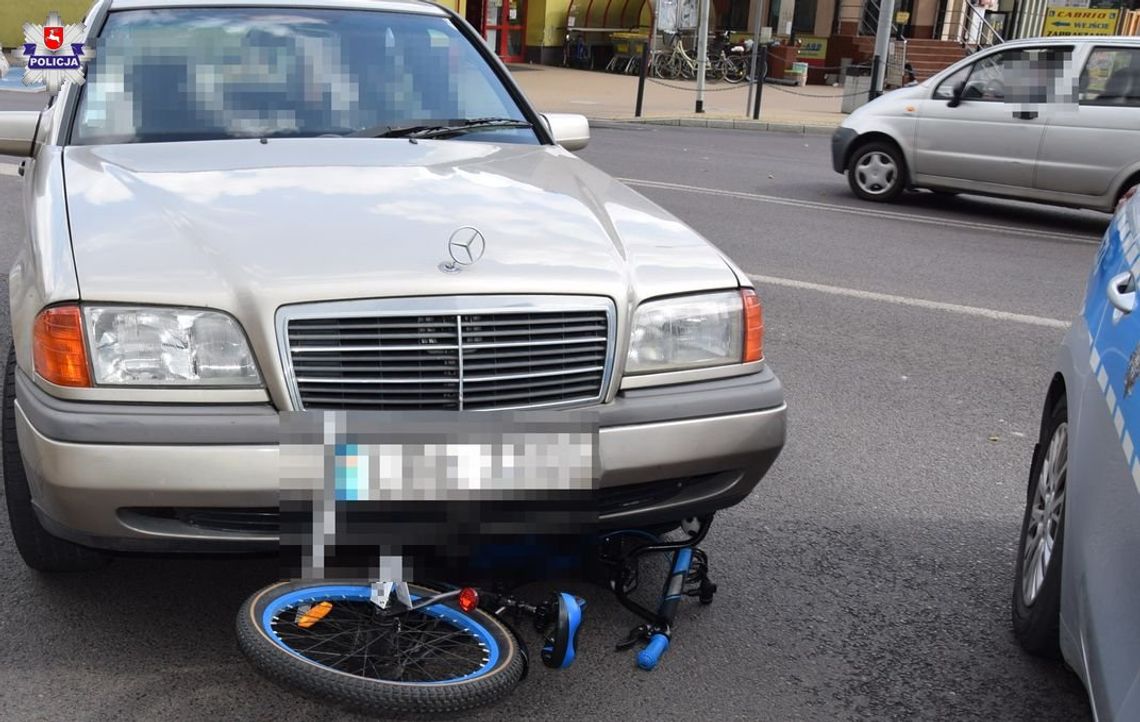 Mercedes potrącił 6-latka na rowerze. Dziecko trafiło do szpitala