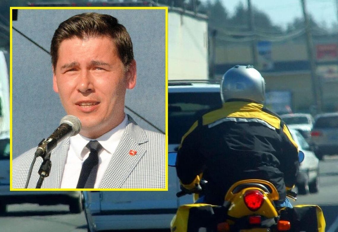 Poseł Dariusz Stefaniuk jest za tym, aby na buspasy wpuścić motocyklistów.
