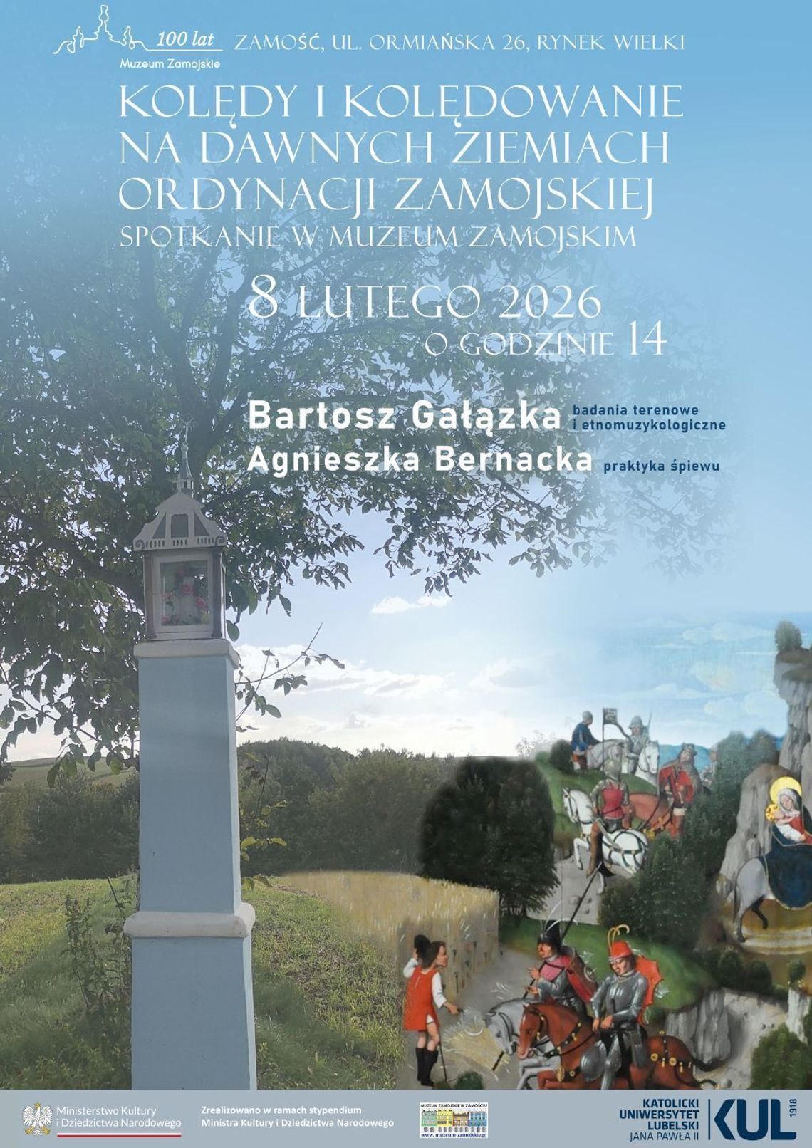 W niedzielę 8 lutego o godz. 14 Muzeum Zamojskie zaprasza na spotkanie „Kolędy i kolędowanie na dawnych ziemiach Ordynacji Zamojskiej”.