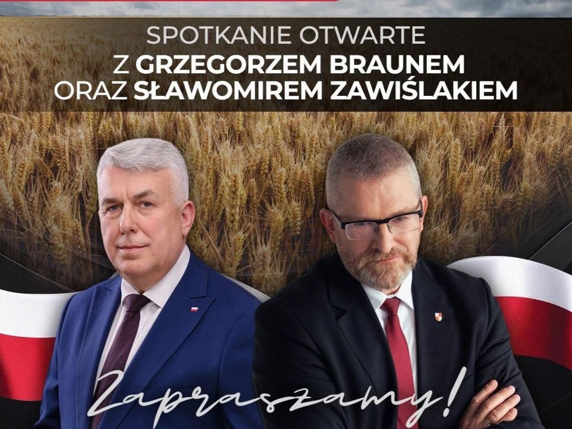 Grzegorz Braun będzie na spotkaniu w powiecie biłgorajskim.