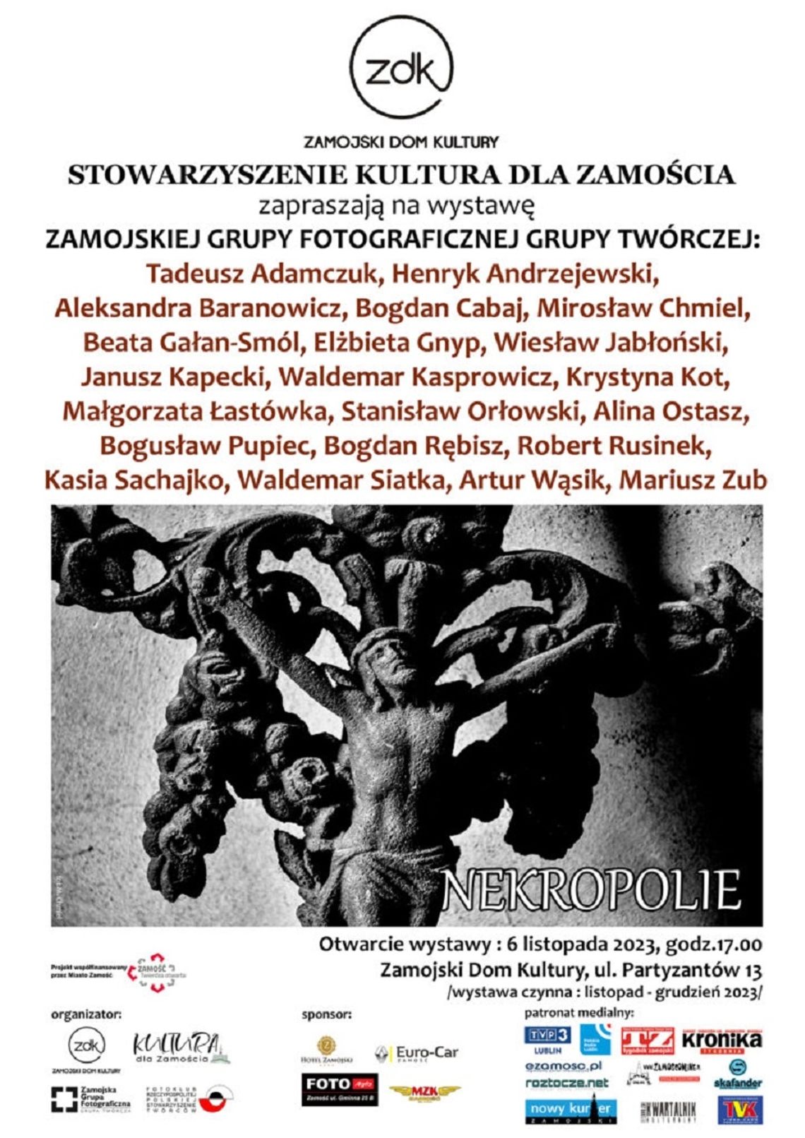 6 listopada odbędzie się wernisaż wystawy „Nekropolie”.