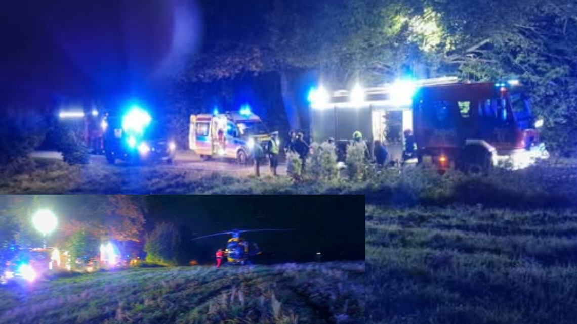 Grupę czterech chłopców w wieku 10, 12, 13 i 16 lat wjechał samochód osobowy.