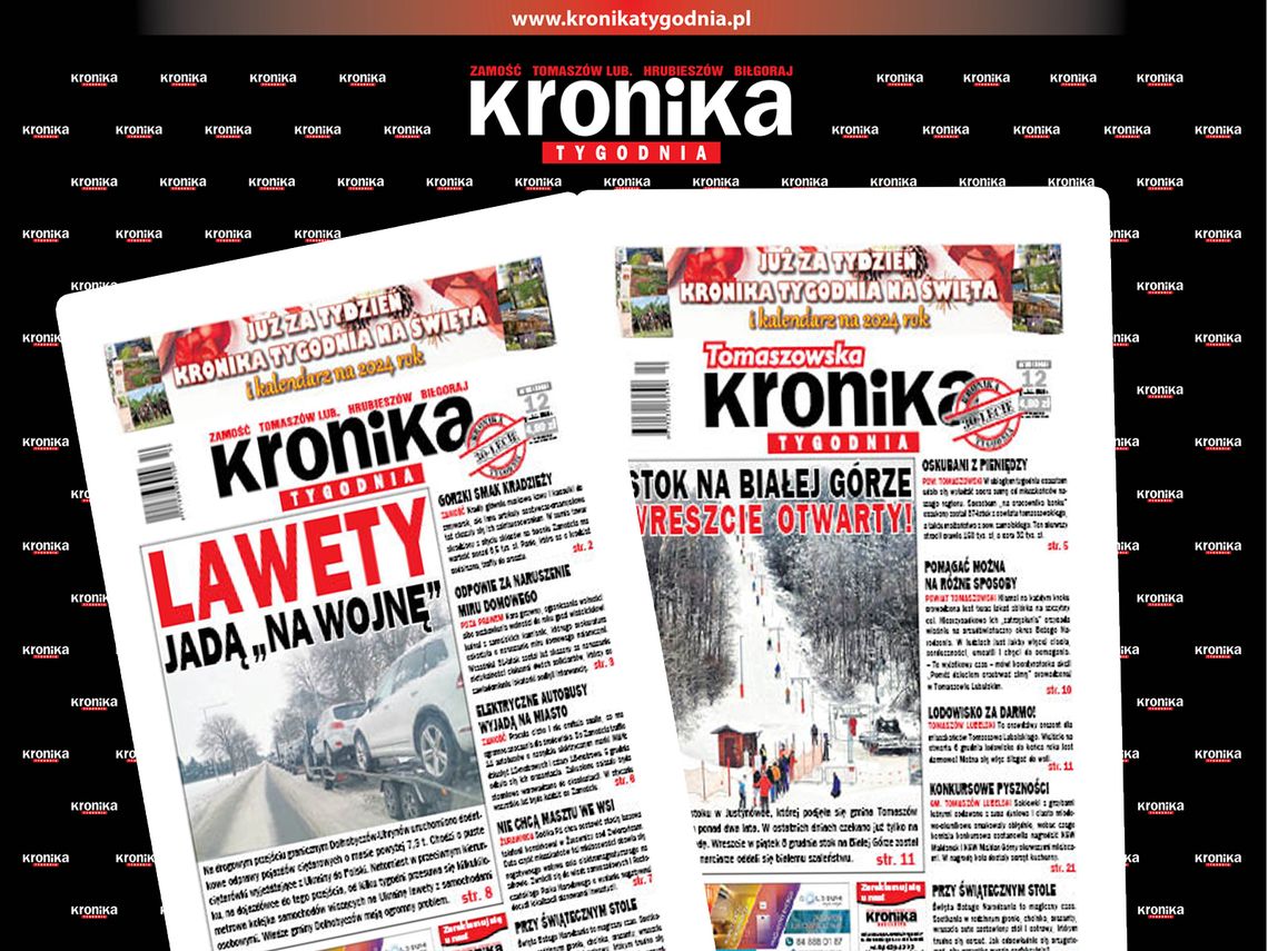 Najnowszy numer "Kroniki Tygodnia" dostępny od wtorku 12 grudnia.