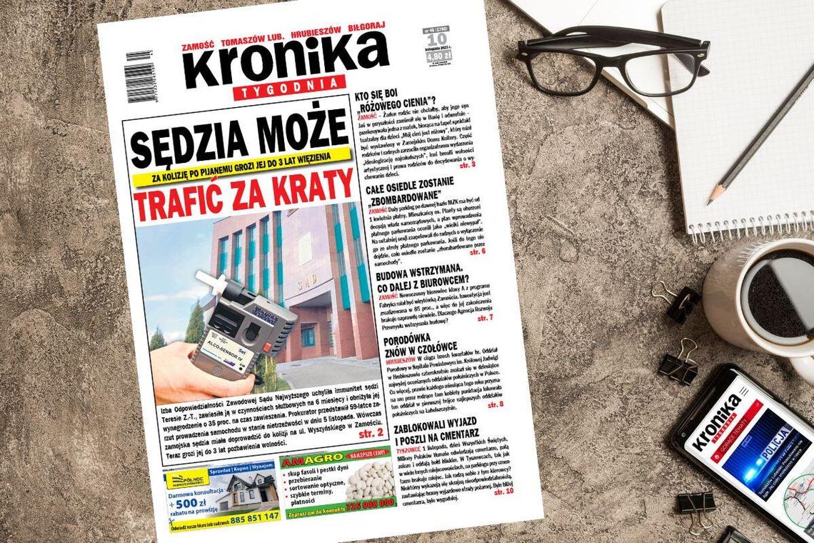 Nowe wydanie "Kroniki Tygodnia" już 10 listopada w sprzedaży! Sprawdź, o czym piszemy Najnowszy numer "Kroniki Tygodnia" kupicie wyjątkowo już w poniedziałek 10 listopada.