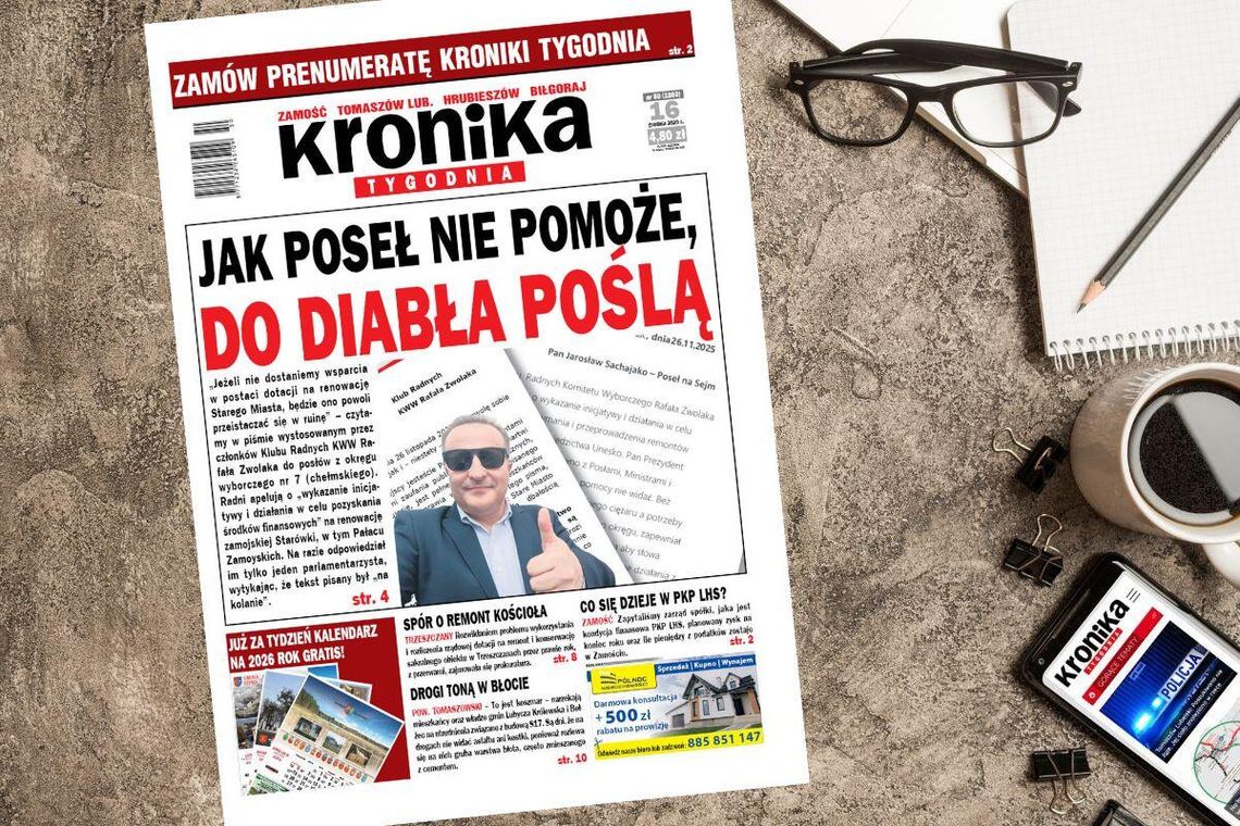 Nowe wydanie "Kroniki Tygodnia" już 16 grudnia w sprzedaży! Sprawdź, o czym piszemy Najnowszy numer "Kroniki Tygodnia" kupicie od 16 grudnia.