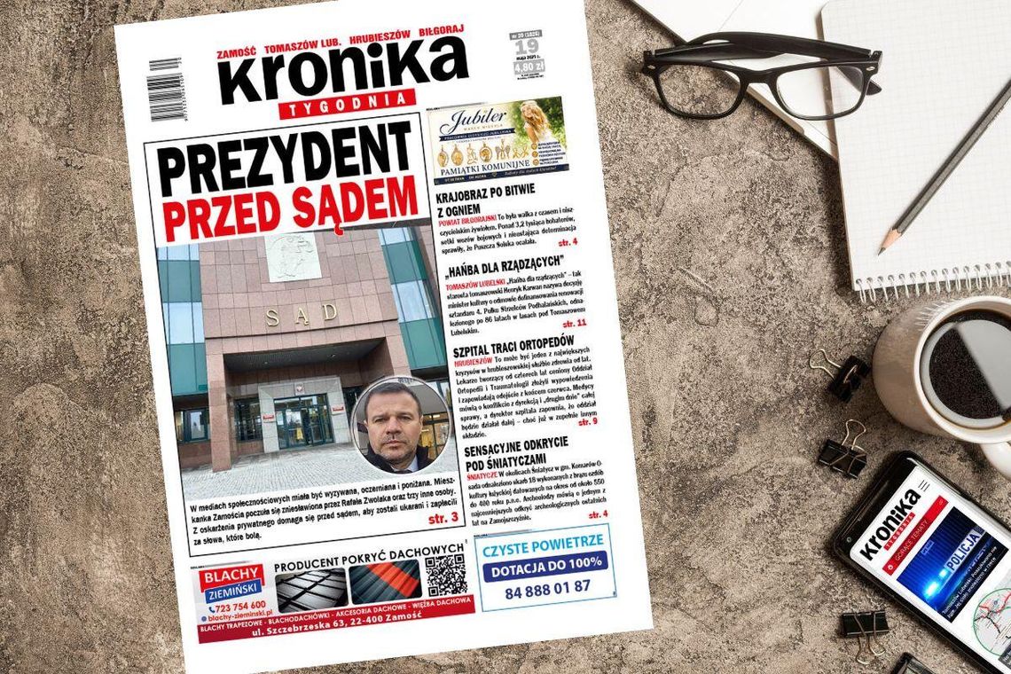 Najnowszy numer "Kroniki Tygodnia" kupicie już 19 maja. Szukajcie go w punktach sprzedaży. Na stronie www.eprasa.pl gazeta dostępna jest w wersji elektronicznej.