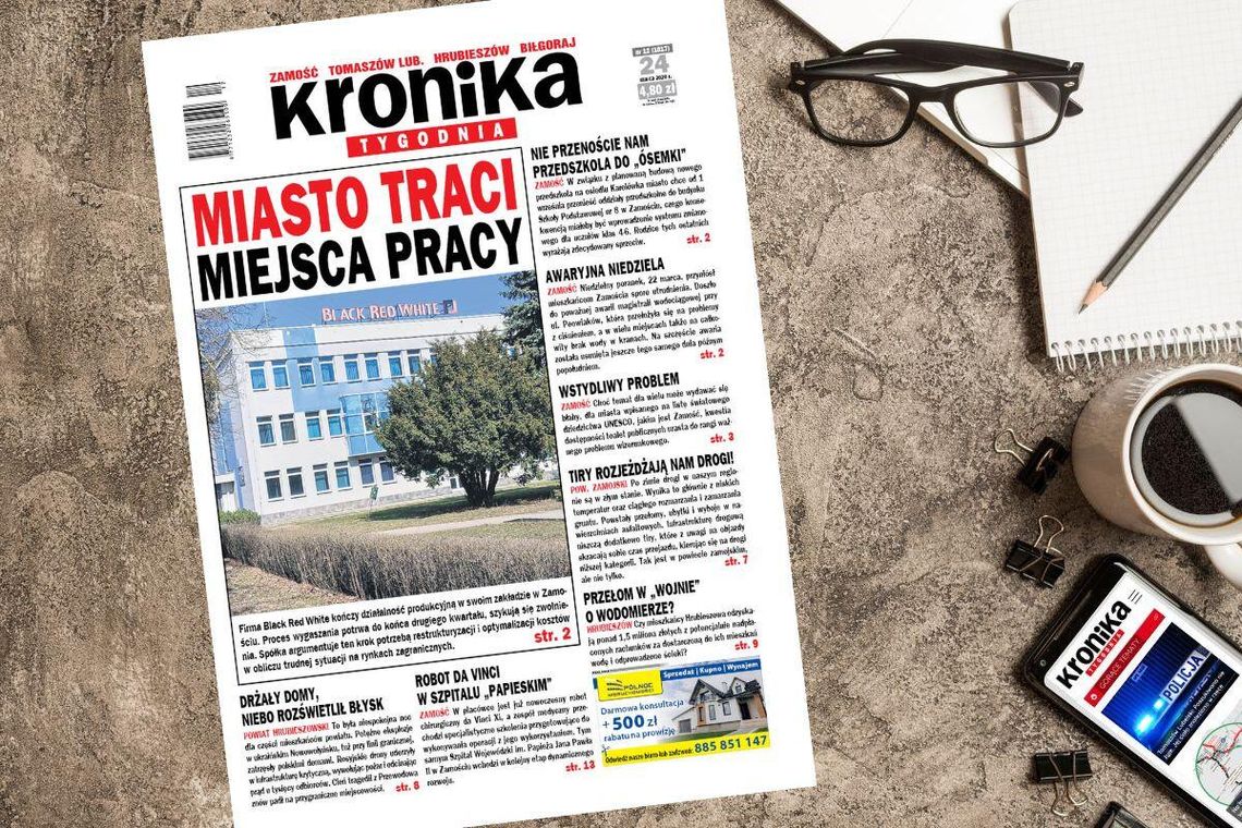 Nowe wydanie "Kroniki Tygodnia" już 24 marca w sprzedaży! Sprawdź, o czym piszemy Najnowszy numer "Kroniki Tygodnia" kupicie już 24 marca. Szukajcie go w punktach sprzedaży.