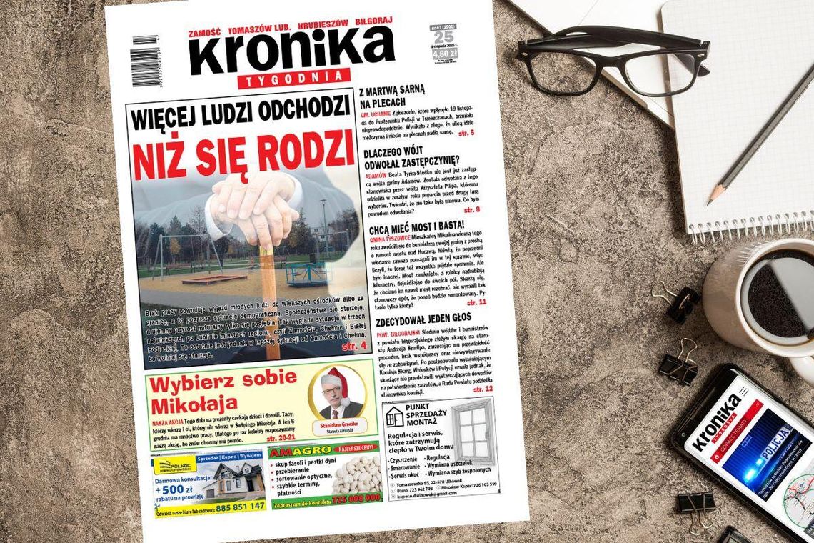 Najnowszy numer "Kroniki Tygodnia" kupicie od 25 listopada.