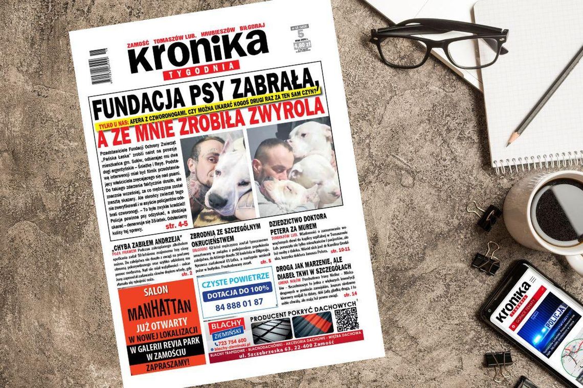 Nowe wydanie "Kroniki Tygodnia" już 5 maja w sprzedaży! Sprawdź, o czym piszemy Najnowszy numer "Kroniki Tygodnia" kupicie już 28 kwietnia. Szukajcie go w punktach sprzedaży.