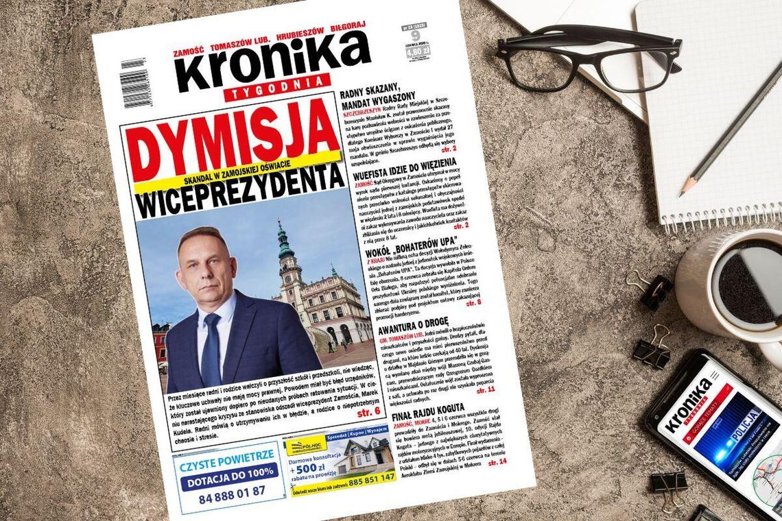 Nowe wydanie "Kroniki Tygodnia" już 9 czerwca w sprzedaży! Sprawdź, o czym piszemy Najnowszy numer "Kroniki Tygodnia" kupicie już 9 czerwca. Szukajcie go w punktach sprzedaży.