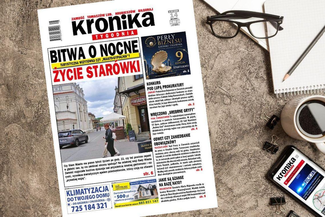 Nowe wydanie "Kroniki Tygodnia" od 14 lipca w sprzedaży! Sprawdź, o czym piszemy Najnowszy numer "Kroniki Tygodnia" kupicie już 14 lipca. Szukajcie go w punktach sprzedaży. Na stronie www.eprasa.pl gazeta dostępna jest w wersji elektronicznej.